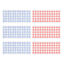 18 Sheets Self-Adhesive Polarity Stickers 12Mm For Battery Use