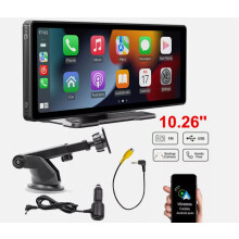 Car Screen 10.26 Inch 4K Touch Bluetooth FM Wireless Apple CarPlay Android Auto