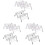 6 Pcs Stainless Steel Taco And Burrito Holders Silver 2