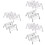 6 Pcs Stainless Steel Taco And Burrito Holders Silver 6