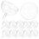 100Pcs Plastic Clear Chocolate Flower Box Packaging Holder 6