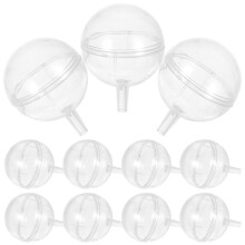 100Pcs Plastic Clear Chocolate Flower Box Packaging Holder
