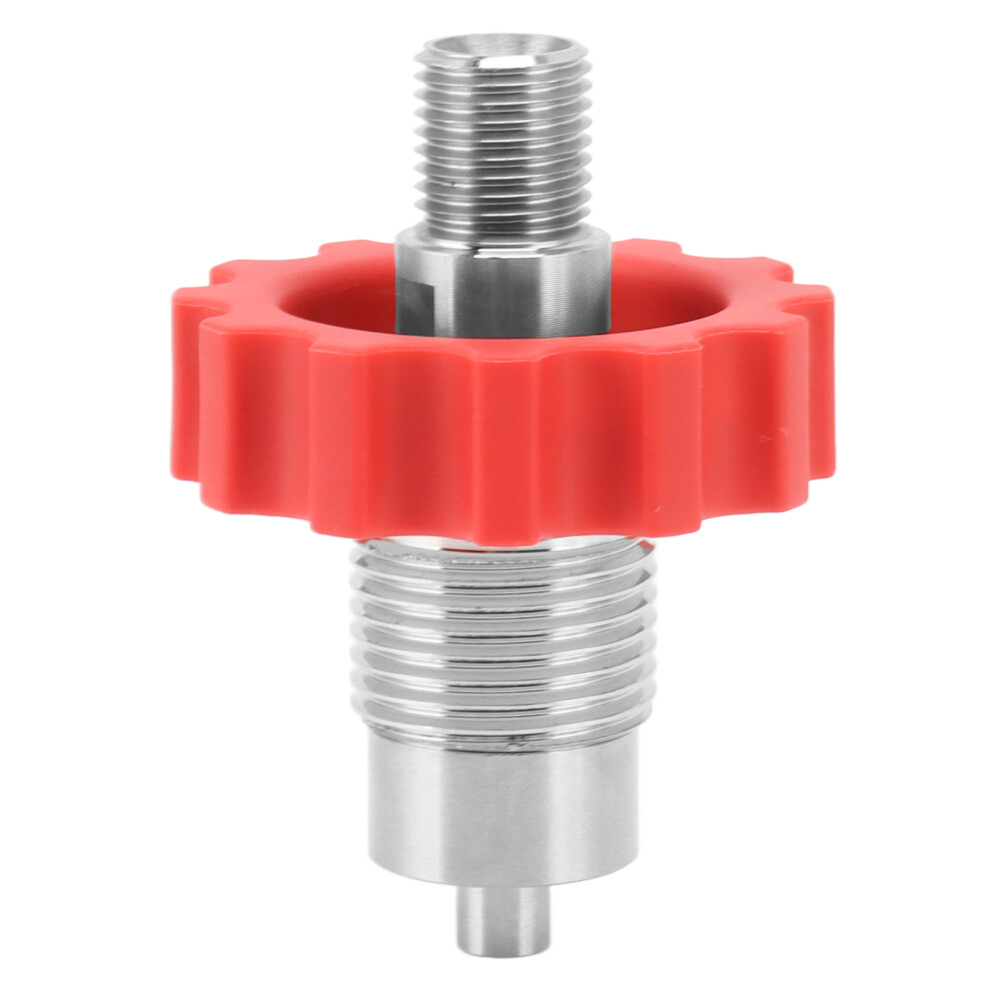 Co2 Inflation Connector G5/8 To 1/4In Stainless Steel Red Gear 609610788355