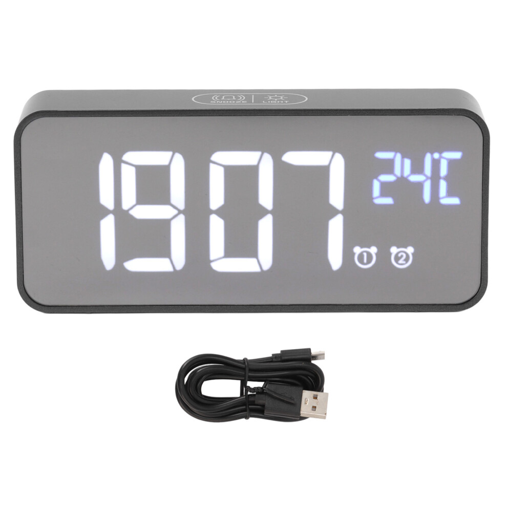 Digital Alarm Clock Large Screen Brightness Adjust Snooze 13 Songs-image-OPC-PKXXFZD-NEW