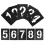 30 Pcs Plastic Number Stencils 0-9 PVC For Spray Craft 1
