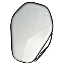 Racket Cover Hard Case For Table Tennis Rackets | Portable Organizer For 2 Rackets And Balls | Silver Outdoor Accessory