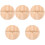5Pcs Wood Pan Cover Lid With Handle For Stir Frying 5