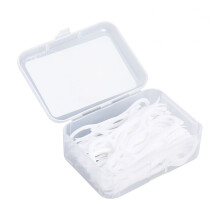 50 stuks plastic tandverzorgingsborstel met flossstaafje, wit
