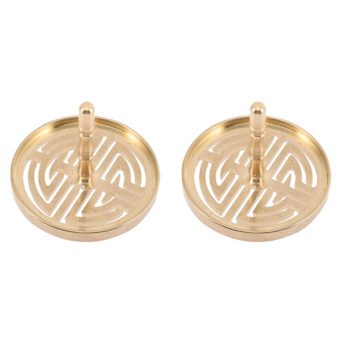2Pcs Chinese Copper Incense Press Mold Tool For Cone Making 1