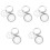 5 Sets Stainless Steel Sprouting Jar Lids Flower Organizer 5