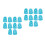20 Pcs Silicone Nail Protectors For Sewing And Embroidery Practice 8