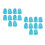 20 Pcs Silicone Nail Protectors For Sewing And Embroidery Practice 5