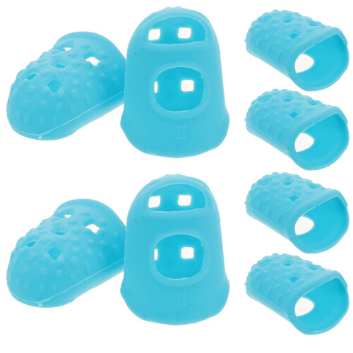 20 Pcs Silicone Nail Protectors For Sewing And Embroidery Practice 2