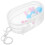 2 Sets Clear Doll Display Case Keychain With Pompom Ball 3
