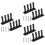6 Pcs Bow And Arrow Wall Mounted Storage Brackets With Screws 7