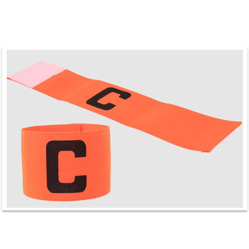 5 elastische voetbal captain armbandjes, verstelbaar, 5 kleuren 2