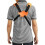 Adjustable Nylon Trimmer Harness with Metal Buckle Orange 4