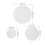3Pcs Round Cotton Canvas Frames 20 30 40Cm With Wood Frame 2