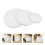 3Pcs Round Cotton Canvas Frames 20 30 40Cm With Wood Frame 10