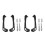 2 Sets Motorcycle Handlebar Hand Guards For Dirt Bikes Atvs Scooters 6