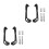 2 Sets Motorcycle Handlebar Hand Guards For Dirt Bikes Atvs Scooters 8