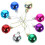 24 stuks veelkleurige kerstboom hangbollen, kerstversiering 11