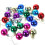 24 stuks veelkleurige kerstboom hangbollen, kerstversiering 8