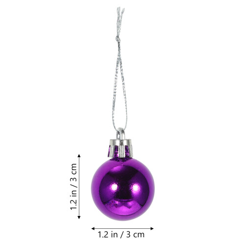 24 stuks veelkleurige kerstboom hangbollen, kerstversiering 2