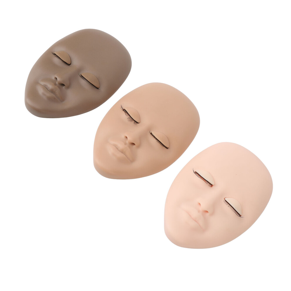 Lash Mannequin Head for Practice with 3D Face & Silicone Eyelids