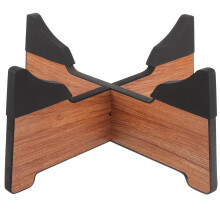 Wooden Tongue Drum Display Rack Light Brown with Stable Silicone