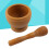 2Pcs PP Plastic Garlic Press Bowl Set Wood Color 8