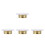 4Pcs Copper Iron Fire Sprinkler Covers Ceiling Wall Plates 4