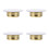 4Pcs Copper Iron Fire Sprinkler Covers Ceiling Wall Plates 8