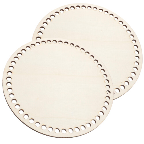 8Pièces Bases En Bois Beige Pour Panier Sac DIY Décoratif