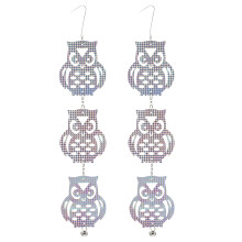 2 sets reflecterende hangende uil-hanger vogelverdrijvingsmiddelen