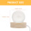 2Stk Kristallkugel Mit Holzunterlage LED Licht 11