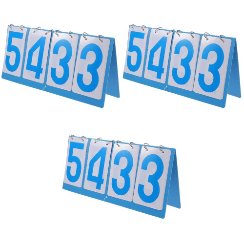 3Pcs Reusable Score Board For Sports Scorekeeping 2