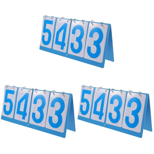 3Pcs Reusable Score Board For Sports Scorekeeping 1