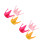 6 Pcs Decoration With Suction Cup For Bike Ski Snowboard 6