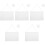 5 Sets Hanging Acrylic Blank Writing Board For Home Office 5