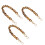 15Pcs Decorative Acrylic Leopard Bag Chain Strap Durable Purse Handle 2