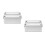 4 Pcs Rectangular Tinplate Box With Buckle For Cookies Biscuits Candy 10