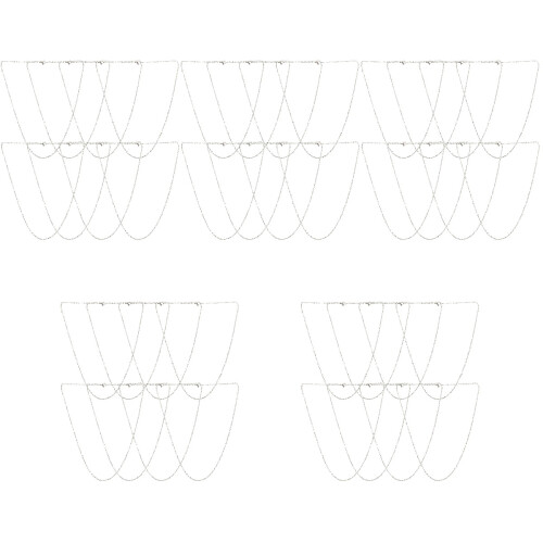 50Pièces Chaînes Link Argentées Pour Fabrication DIY