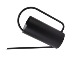 Gießkanne aus Edelstahl mit langem Auslauf, 1500 ml, schwarz