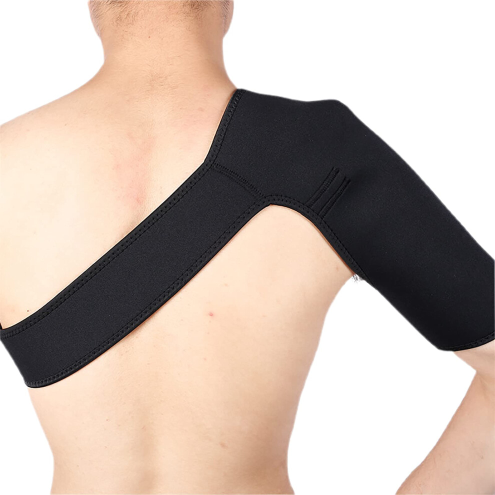 Black Shoulder Brace For Torn Rotator Cuff, Adjustable Left, Compression Sleeve, Pain Relief, Shoulder Immobilizer