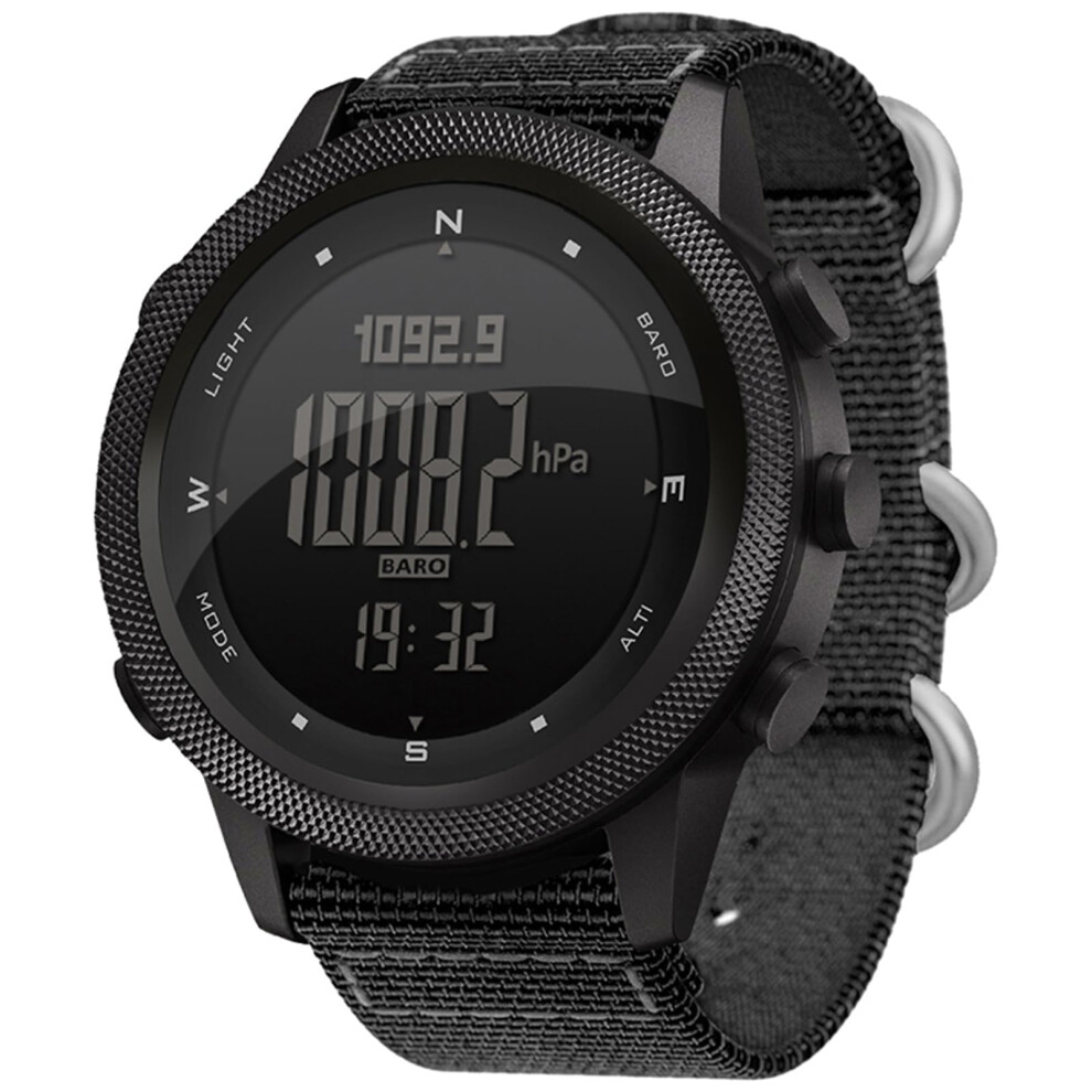 Multifunctional Digital Watch Men's Sports Running Swimming Altimeter Barometer Compass Black 9084446246285