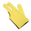 3-Finger-Billard-Handschuhe Gelb 0,6 oz Einheitsgröße 15