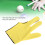 3-Finger-Billard-Handschuhe Gelb 0,6 oz Einheitsgröße 5
