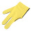 3-Finger-Billard-Handschuhe Gelb 0,6 oz Einheitsgröße 12