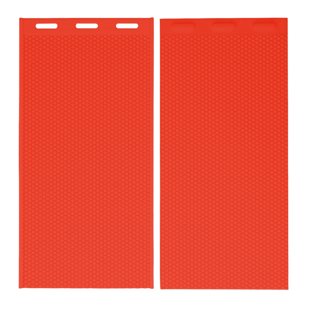 (Dark Blue) 2PCS Beeswax Sheet Mold 5.4mm Silicone Foundation 37.5x21CM Red-image-OPC-PKXXZVX-NEW